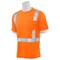 Erb Safety T-Shirt, Birdseye Mesh, Short Sleeve, Class 2, 9006S, Hi-Viz Orng, SM 61669